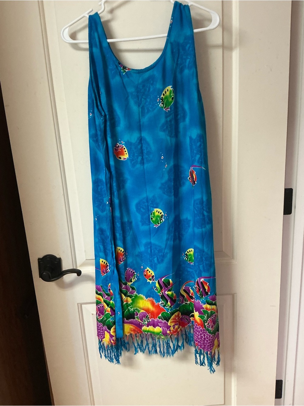 Rayon Tropical Dress EUC Size XL (see measurements)